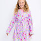 Girls Plush Robe - Daisy Smiles