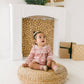 Hayley Romper in Crushed Blush Velvet | Baby | Fall | Winter
