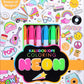 Kaleidoscope Coloring: Neon by Editors of Silver Dolphin Books