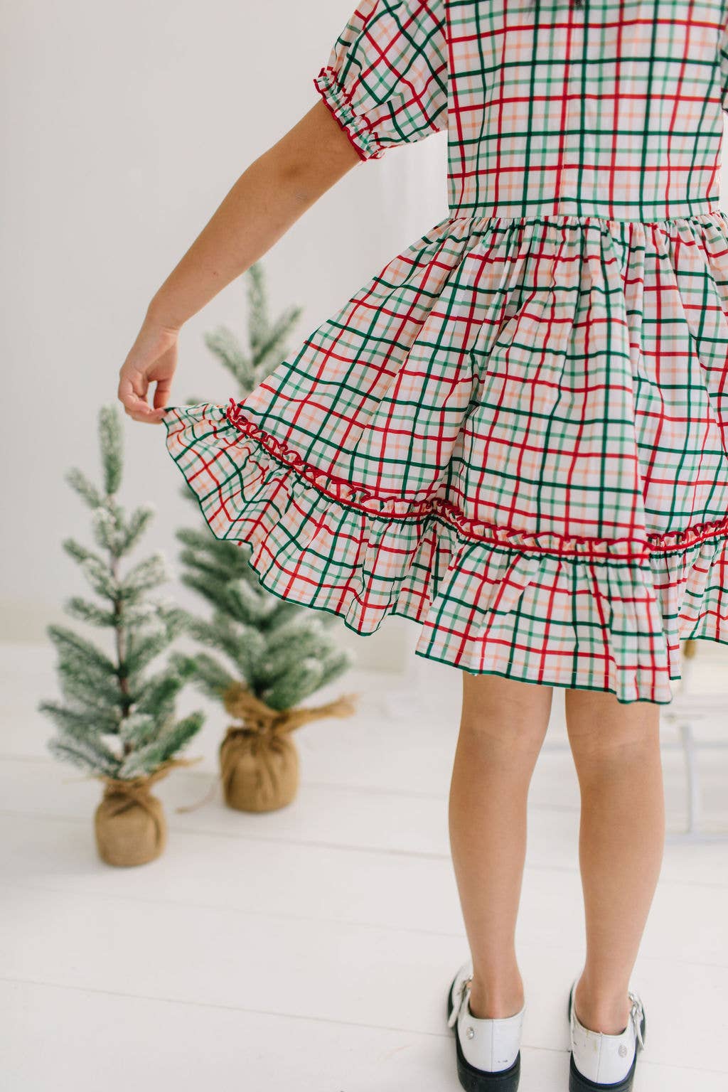 Holiday plaid dress
