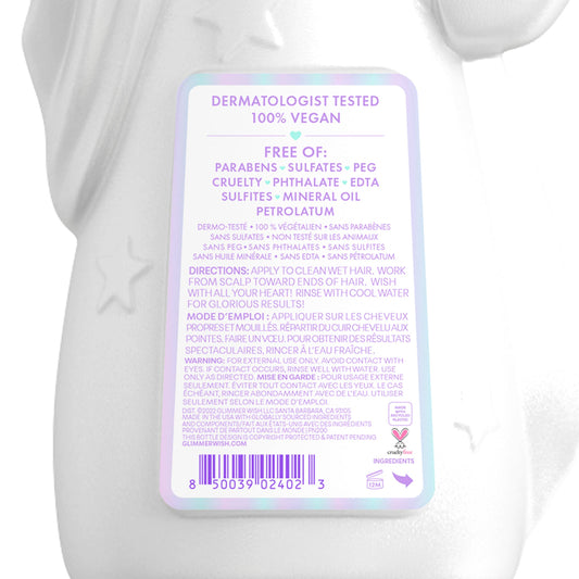 Unicorn Kids Conditioner, Paraben and Sulfate Free