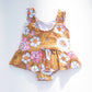 Boho Flower Power One Piece Swimsuit for Baby, Toddler and G