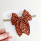 Fall Polka Dot Hair Bows