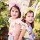 Tulle Pearl Headband - Mint/Slate Blue