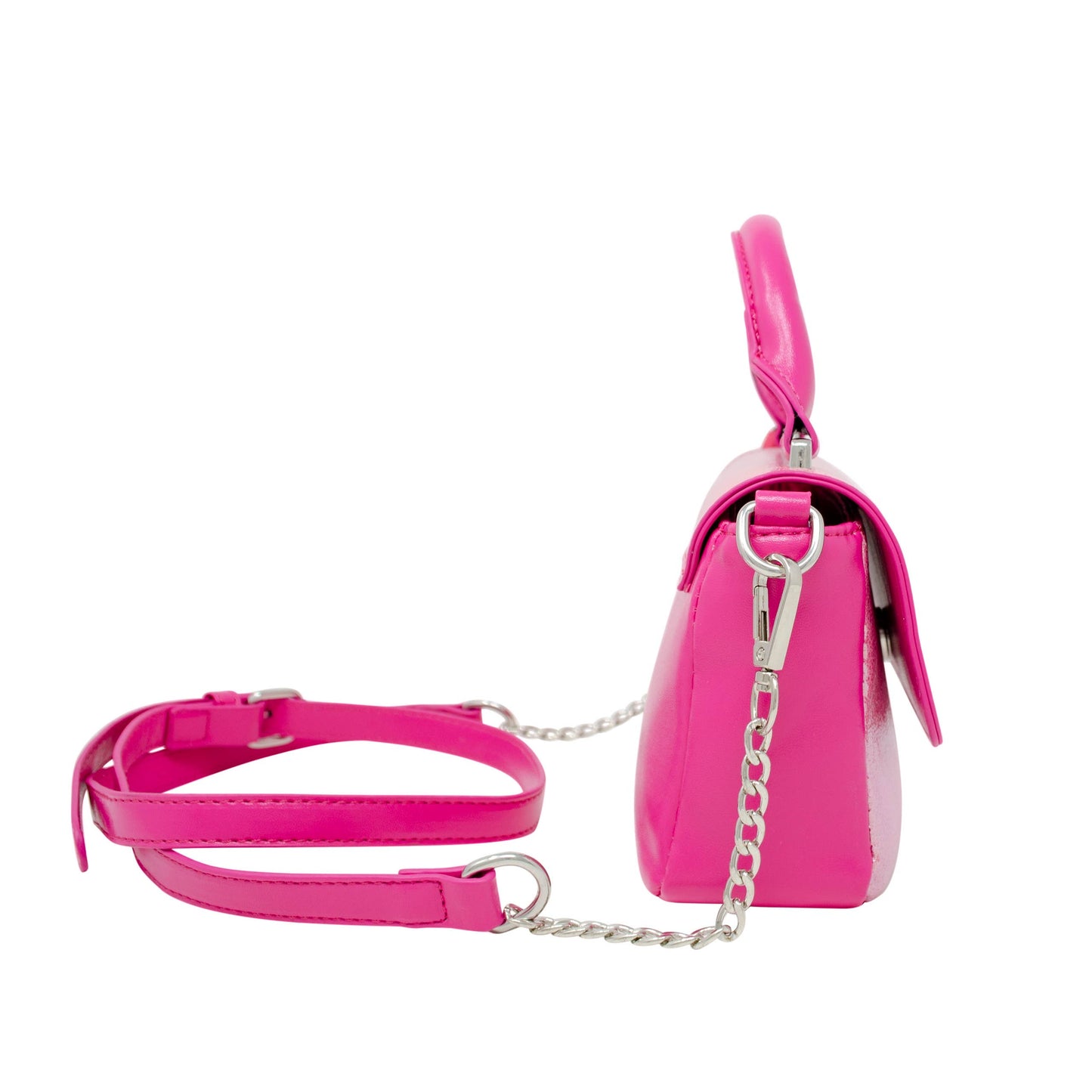 Shiny Baguette Smile Handbag