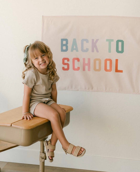 {Rainbow} Back To School Banner
