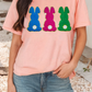 LDC Easter Bunny Chenille Patched Graphic Tee