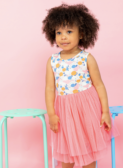 Kids + Baby Tulle Tutu Dress - Clementine Fruit Summer Dress