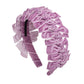 Velvet Ties Ribbon Headband - Lilac Purple