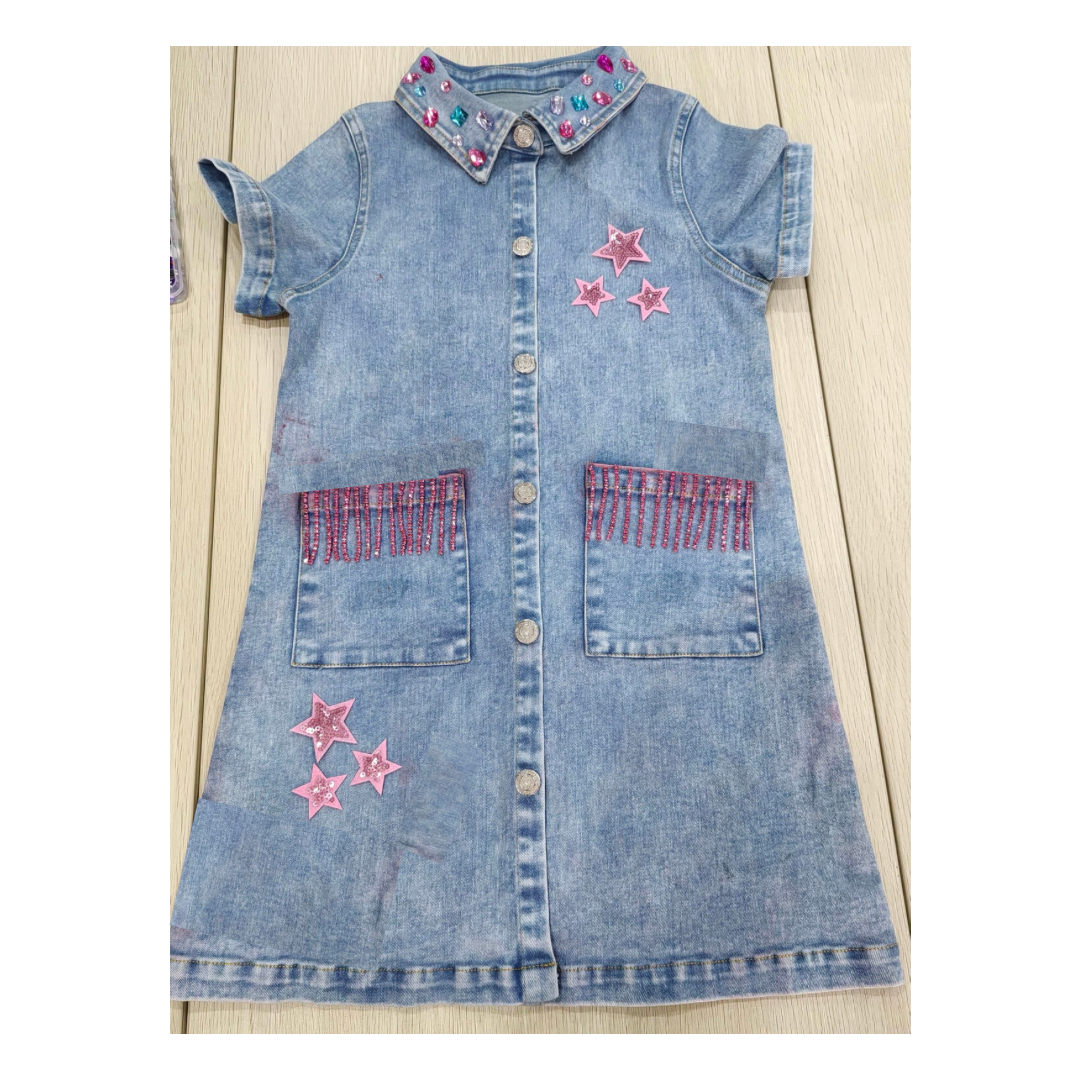 Cowgirl Fringe Denim Dress