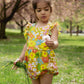 Sixties Summer Floral Pinafore Baby Romper - Baby Clothes