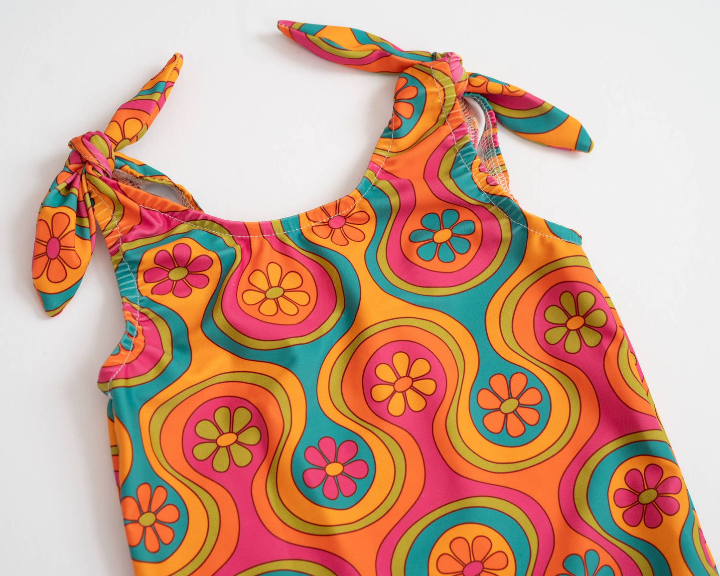 Groovy One Piece Swimsuit for Girls