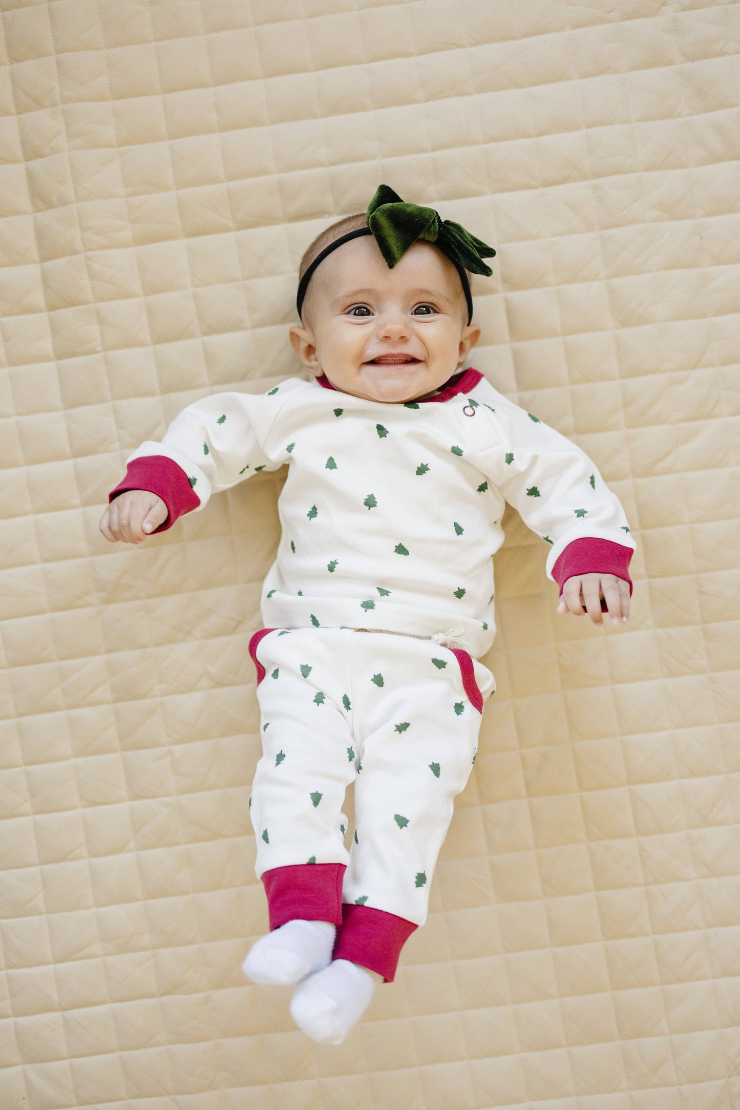 Christmas Trees Organic Cotton Lounge Set Kids Baby Clothes