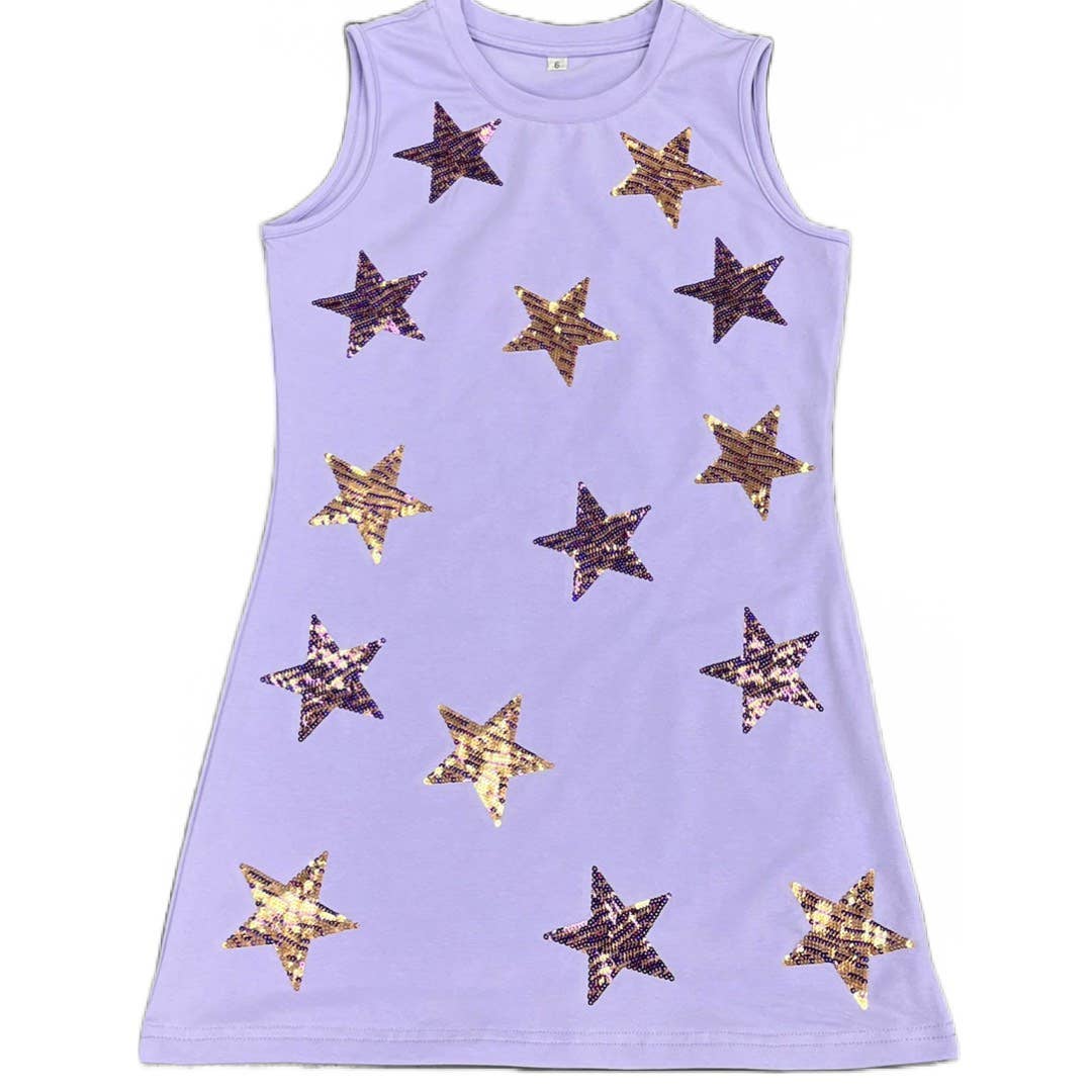 Sequin Tiger Stripe Star Dress
