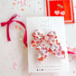 Red & Pink Conversation Small Pinwheel Pigtails