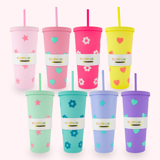 24oz Matte Tumbler Cup | Choose Your Color