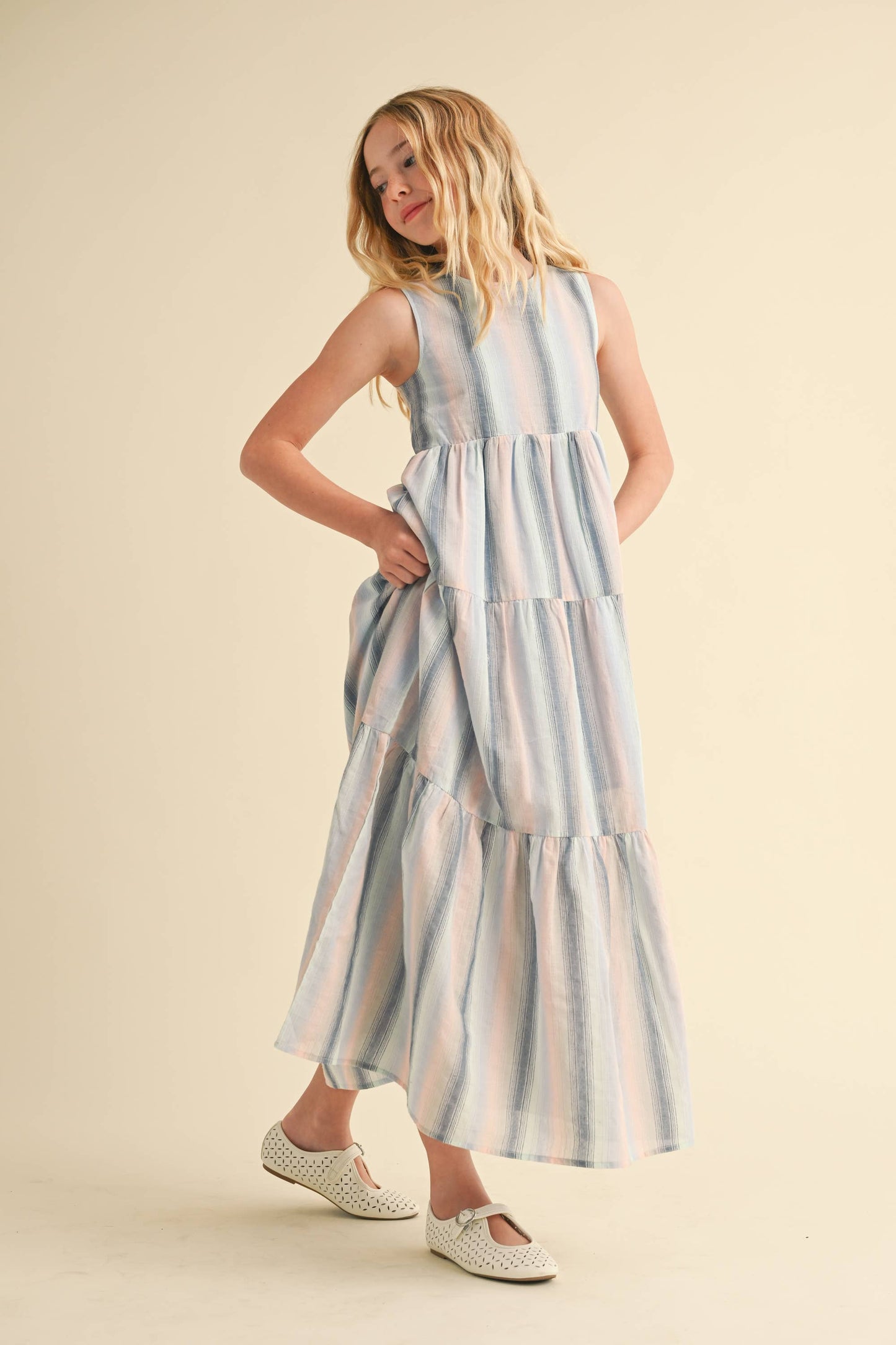 TIERED MAXI DRESS (7-14)