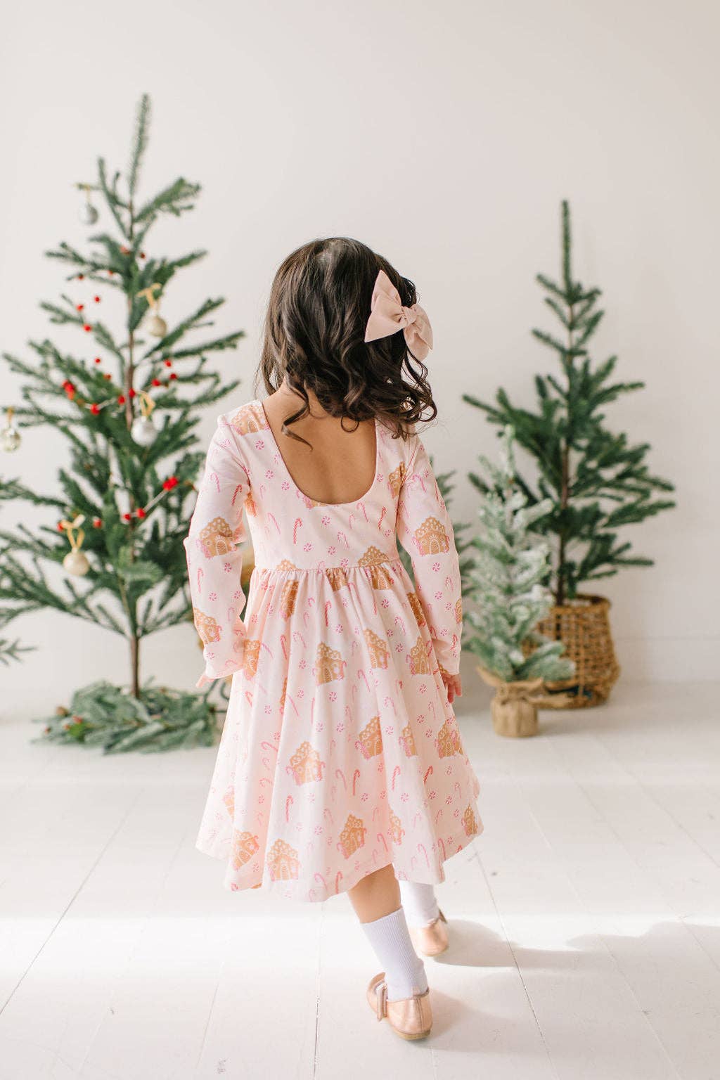 Gwendolyn Dress in Gingerbread | girls Christmas Dress