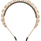 Gold gems headband diamond