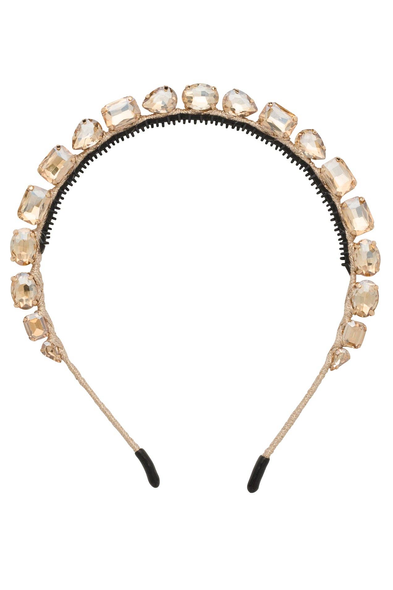 Gold gems headband diamond