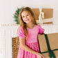 Diana Puff Dress in Bubblegum Confetti | Girls Luxury Dress