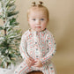 Candy Cane Lane Zippy Romper Christmas Pajamas Baby Girl PJs