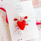 Xo Pink Hearts & Red Party Sequins Heart Clip Set