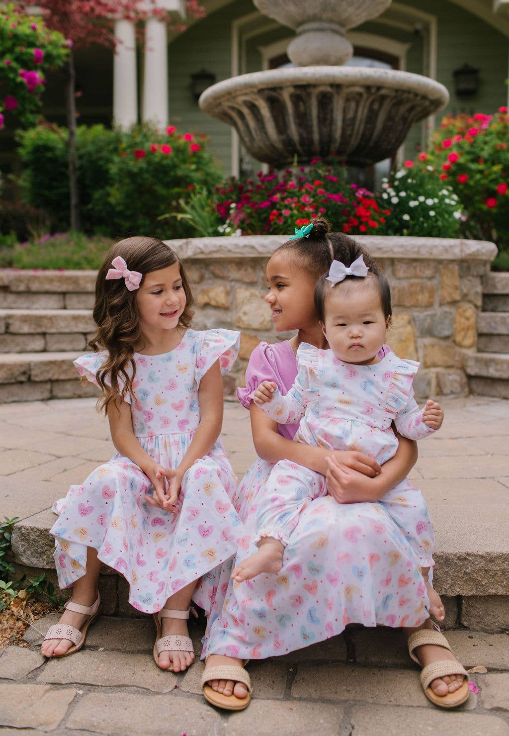 Rose Dress in Candy Hearts