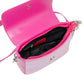 Shiny Baguette Smile Handbag