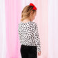 Black Mini Hearts | Soft Long Sleeve