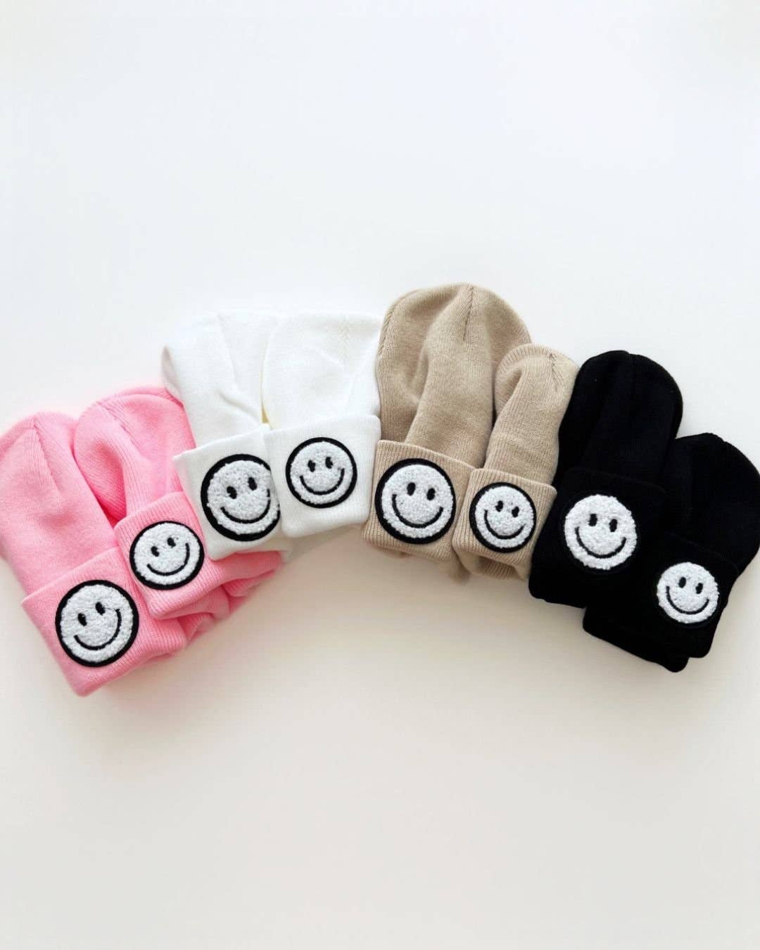 Smiley Baby & Kids Beanie | Black