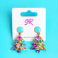 Confetti Acrylic Tween Christmas Tree Dangle