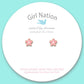 Pink Fancy Flower Cutie Stud Earrings