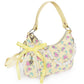 Floral Mini Hobo pearl crossbody