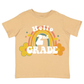 Hello Retro Rainbow Girls First Day of School T-Shirt