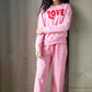 "LOVE" SWEATSHIRT, PINK