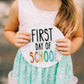 First & Last day of school photo props