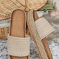 LDC Boho Woven Non-slip Wedge Slippers