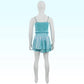 Blue metalic skort set