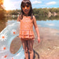 Pink and Yellow Two Piece Ruffle Swimsuit Baby Toddler Girls