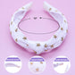 Gold Star Studded Crushed Velvet Knot Headband