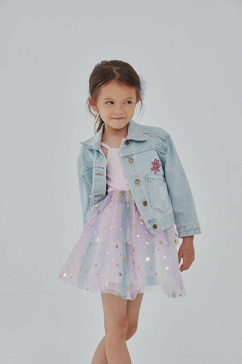 Patched Denim Jacket