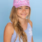 Pink Floral Printed Trucker Hat
