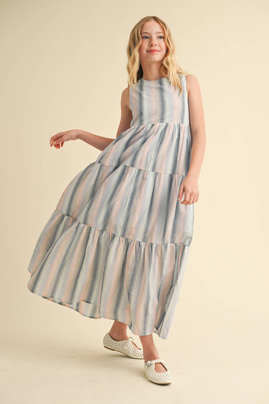 TIERED MAXI DRESS (7-14)