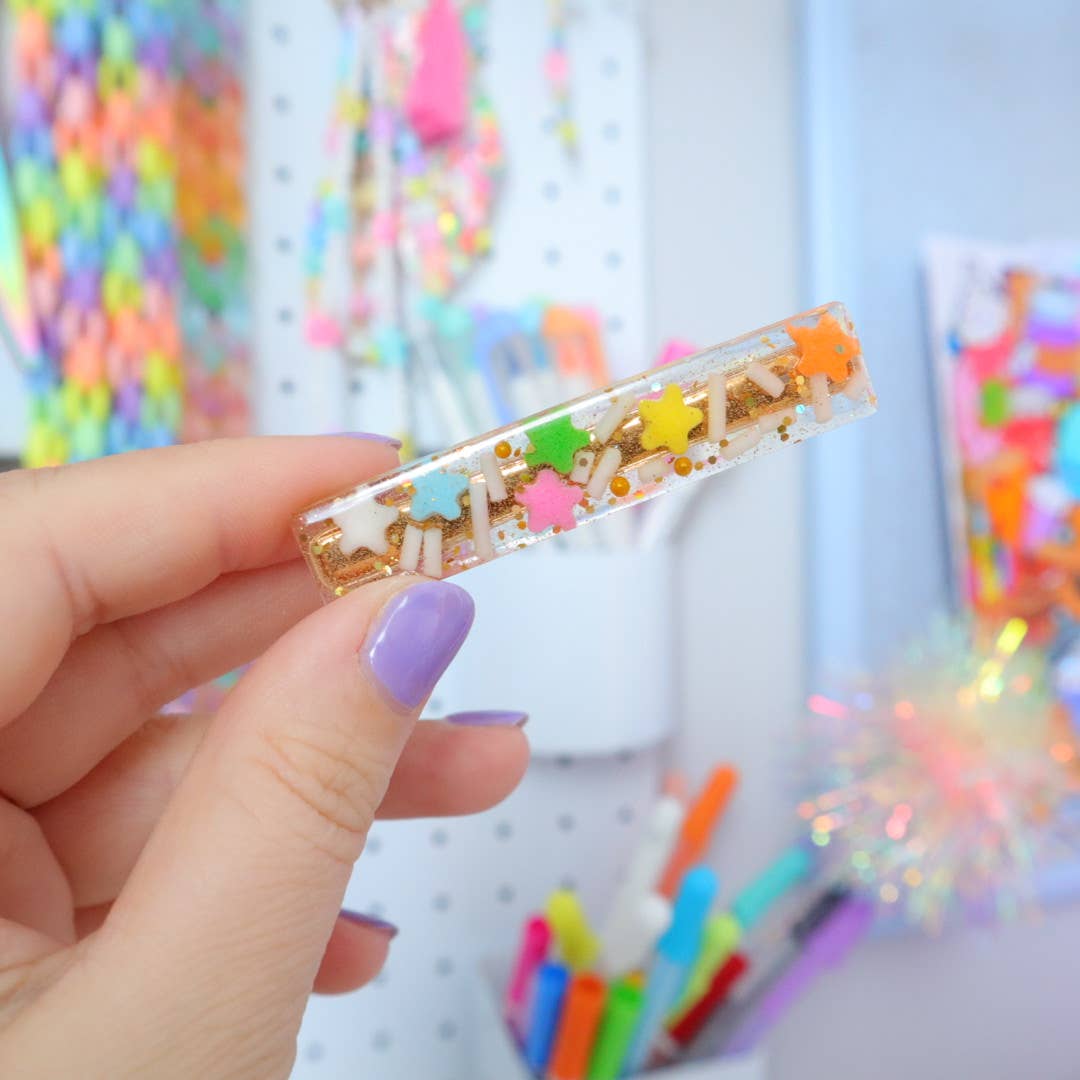 Magic Wand Resin Hair Clips