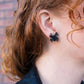 Spider Studs - Black // Halloween Earrings
