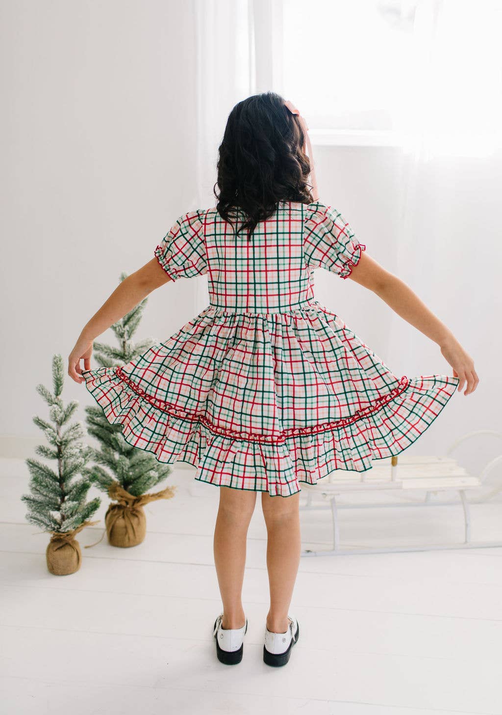 Holiday plaid dress
