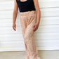 Champagne Sequins Feather Pants