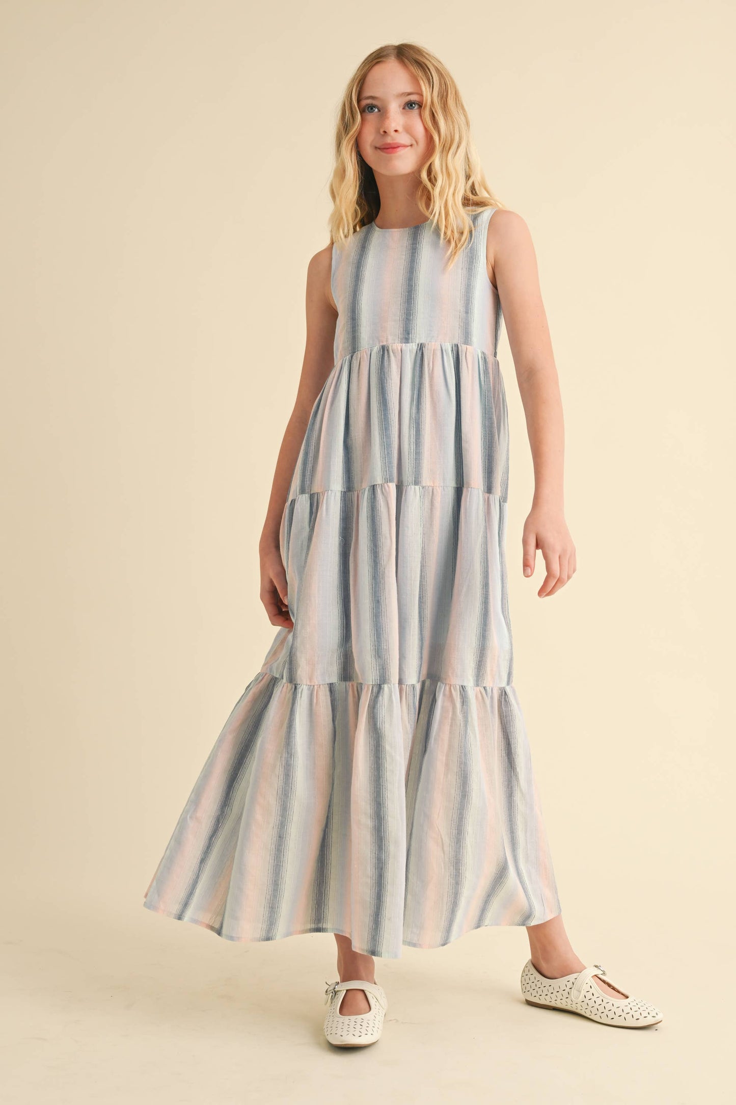 TIERED MAXI DRESS (7-14)