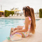 Mermaid Overnight Bag and Shell Cosmetic Bag